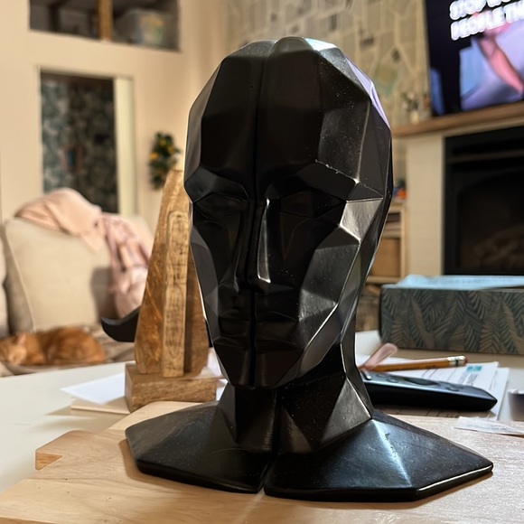 Geometric Monochrome Bookends - Picture 4 of 4